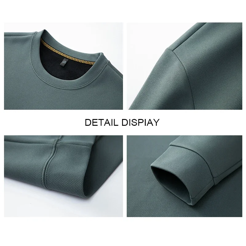 メンズ長袖セーター,断熱材付きトップス,ラウンドネック,多用途,新コレクション