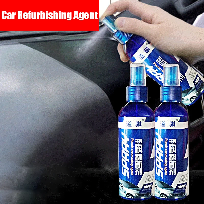 

Car Plastic Restore Coating Agent Auto Plastic Rubber Exterior Repair Clean Refresh Restoration Agent Black Shine Seal Brighten