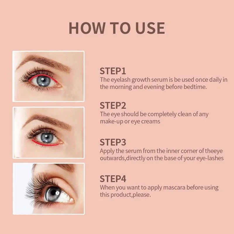 Enhancer Eyelash Growth Serum Natural Curl Longer Beauty Health Volume Thicken Eyelash Lengthen Eyelash Eyebrow Care Products