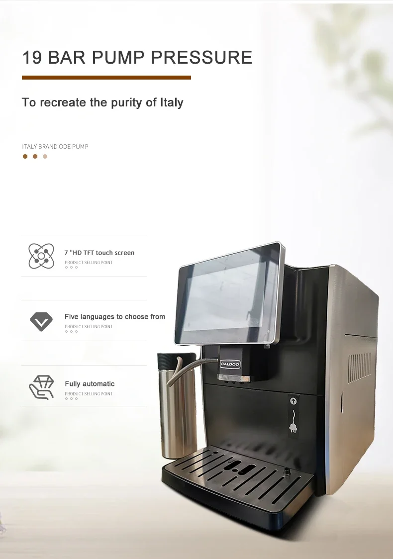 

Gold Seller Professional Fully Automatic Commercial Touch Screen Espresso Coffee Maker Machine