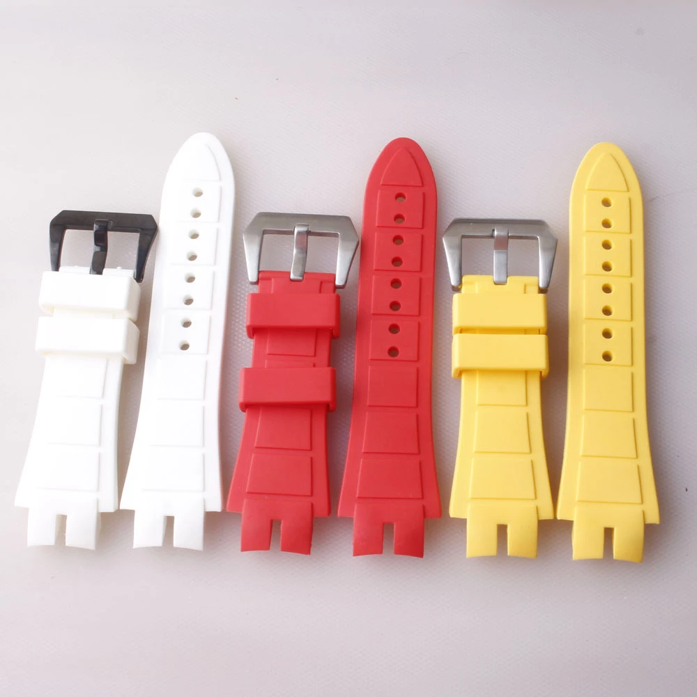 

28 мм резиновая поверхность и силиконовая нижняя часть ремня, задняя часть ремешка для часов, аксессуары для серии King, ремешок с пряжкой