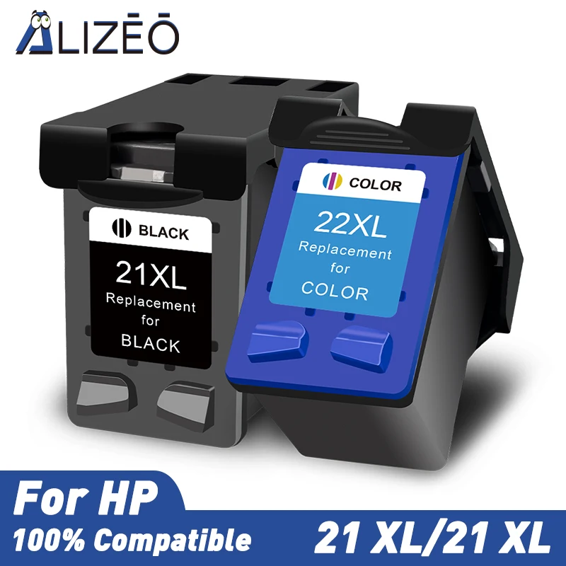21XL Ink Cartridge For HP 21 HP21 22 XL Compatible Deskjet F2180 F2200 F2280 F4180 F300 F380 380 D2300 Printer