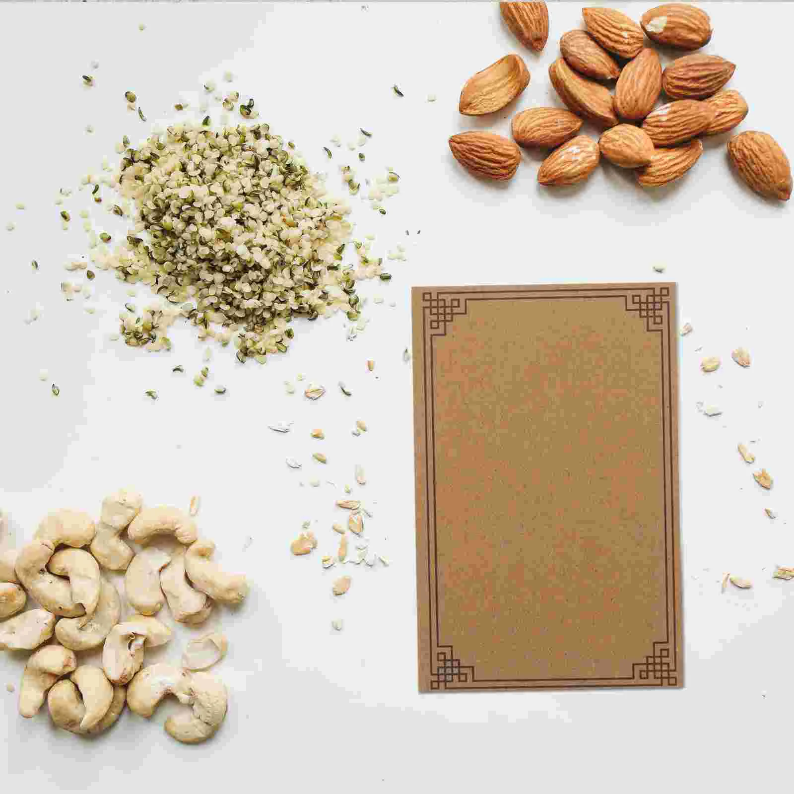  100 Pcs Seed Envelope Poly Mailers Money Envelopes Kraft Paper Credit Card for Small