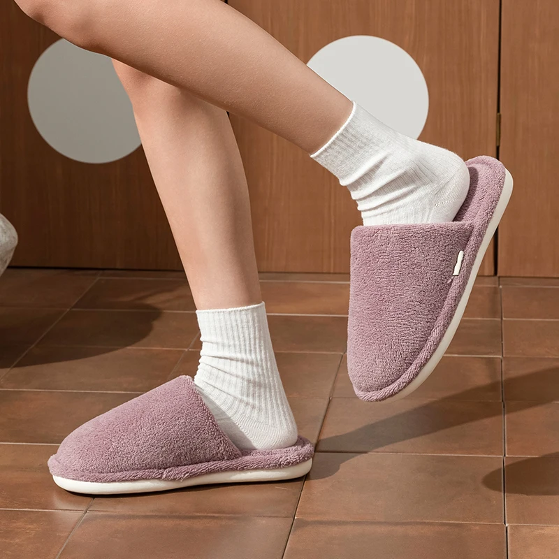 

Плюшевые зимние тапочки для мужчин и женщин — уютные домашние тапочки из пены с эффектом памяти, нескользящая теплая обувь для дома и улицы для гостиной в спальне