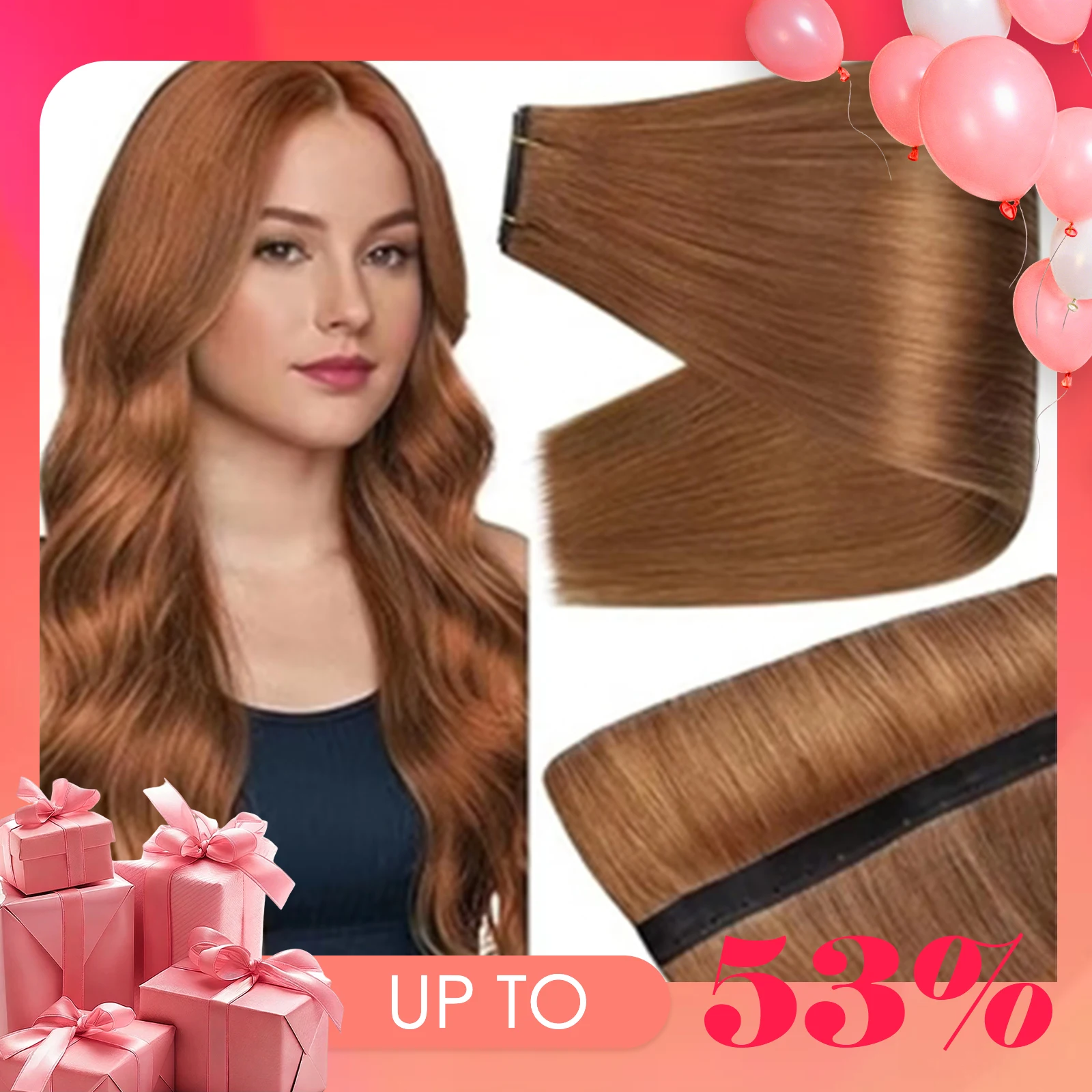 full-shine-100-grams-butterfly-weft-hair-extensions-human-hair-invisible-pu-hole-weft-extensions-highlight-genius-weft-hair