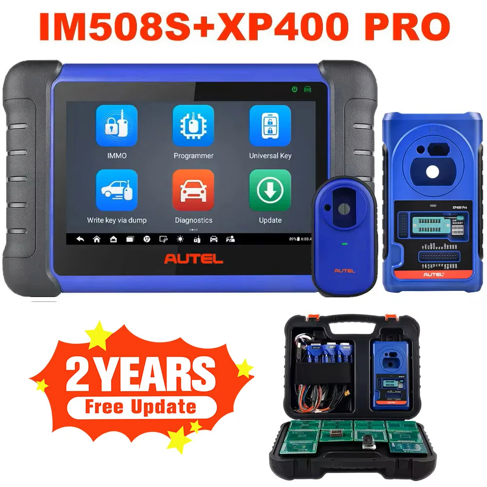 Autel MaxiIM IM508S Auto OBD2 IMMO sleutelprogrammering diagnostische tools programmeerapparaat scanner ECU codering sleutel programmering met XP200 sleutelprogrammeur OE alle systemen 2 jaar gratis