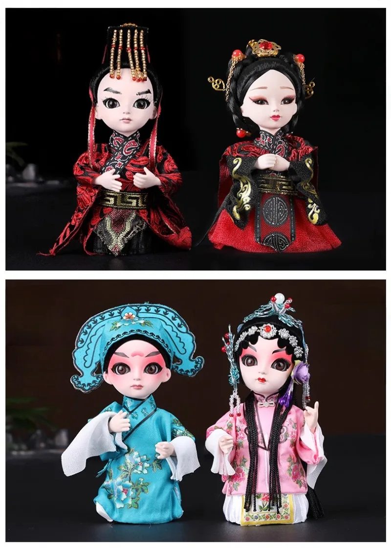 中国風の特徴的な外国人への小さなギフト京劇のキャラクターの顔北京のお土産シルク人形の装飾
