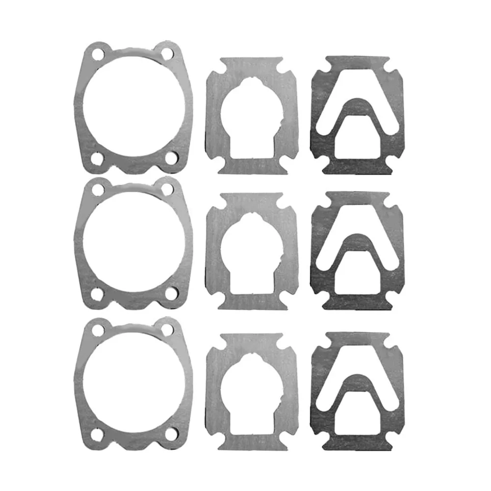 Washers Valve Plate Gaskets 3 In 1 9Pcs Set Black Cylinder Head Base Plastic Air Compressors For Air Compressor