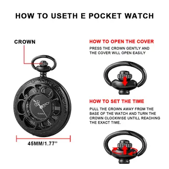 8 best sales orologio da tasca scheletrato - №6