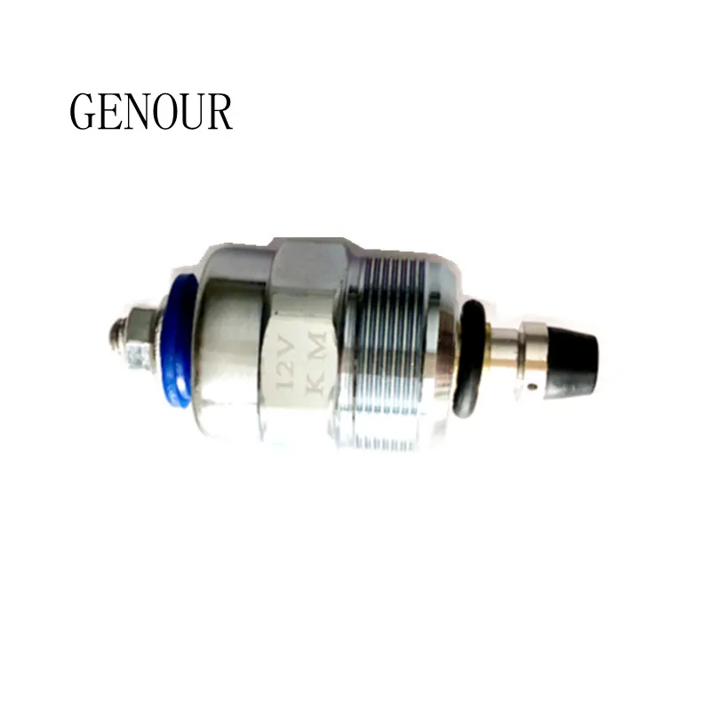 12V Oil Cut off Solenoid Valve For Generator 178F 186F Air-cooled Diesel Engine Fuel Injection Pump 5KW 6.5KW 10KW Spare Parts 5
