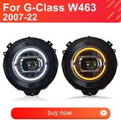 Car LED Headlights for Benz W463 2007-2022 G Class G500 G55 G63 Headlights Plug and Play LED DRL Turning H/L Lens Head Lights