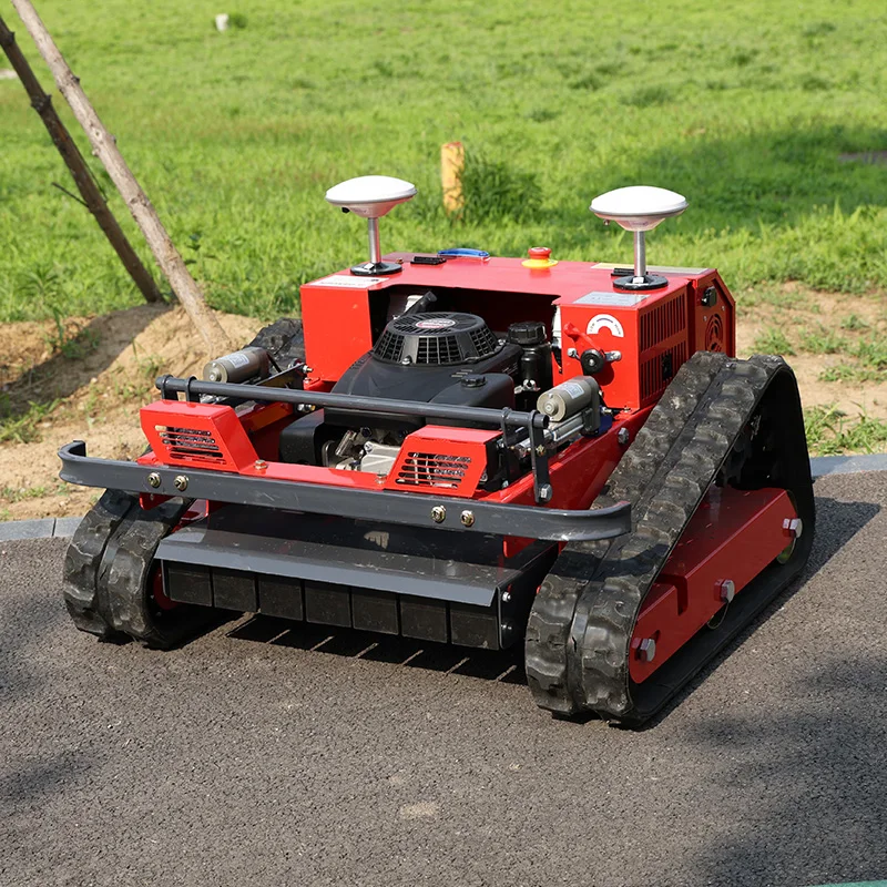 Customized Bulk Supply Petrol Remote Control Lawn Mower Self Propelled Lawn Mower For Agriculture Farm Orchard Slope
