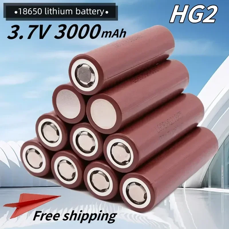 

Rechargeable Battery Original NEW Hot Selling 18650Battery Lithium-ion HG2 3.7V 3000MAHfor MicrophoneComputers