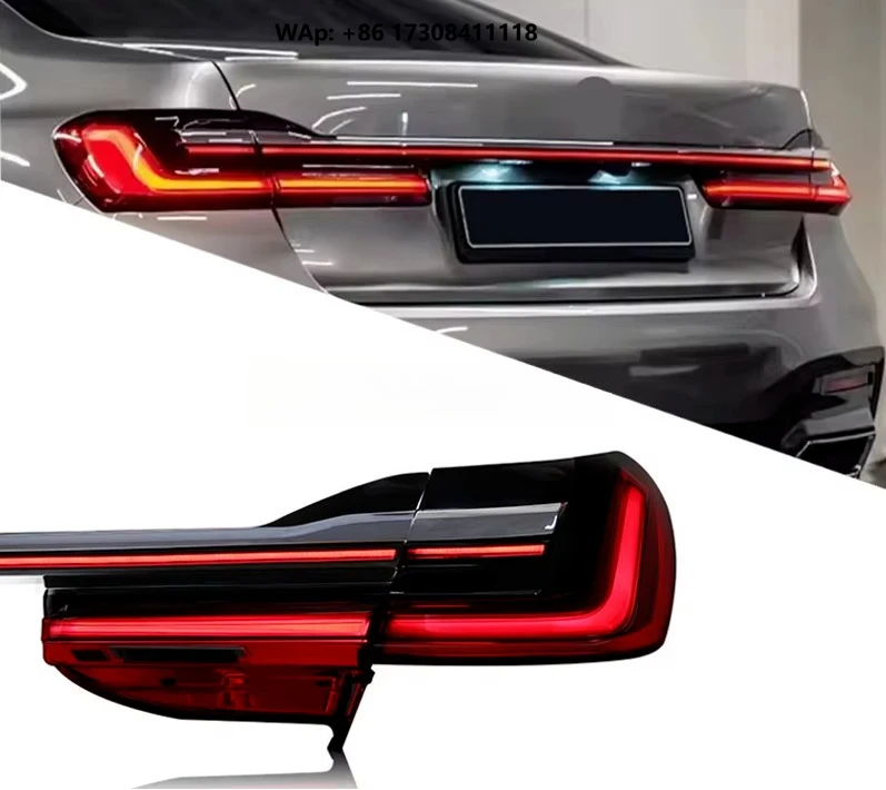 Upgrade LED Tail Lamp Back Lamp Tail Light Assembly for  7 Series G11 G12 730 740 750 760 2016-2021 Through Rear Light