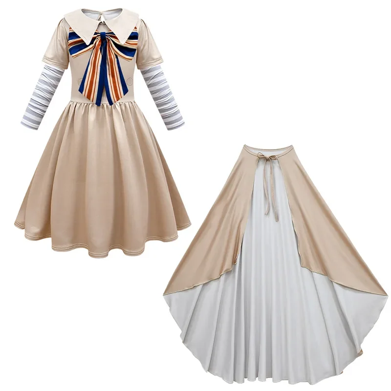 M3gan cosplay costume dress for kids girls who doll robots two thousand and twenty-three purchase babies Halloween costume unifo