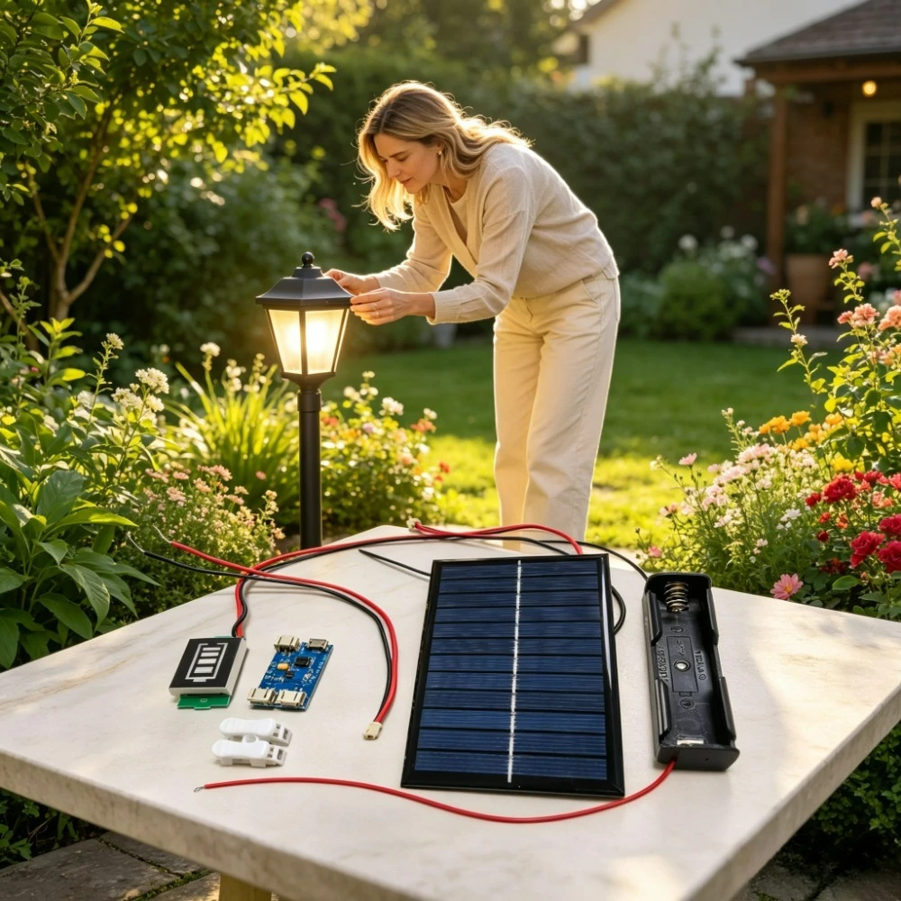 Mini Portable 1.2W 6V 200MA Solar Panel CN3065 Solar Charge Controller Set for 18650 Battery DIY Camping Light Soil Sensor