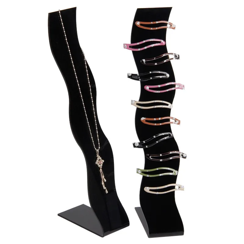 

4Pcs Hair Clip Display Stand Acrylic Organizer Hairpin Storage Rack Hair Barrettes Holder for Home Shop Hairpin Display Holder