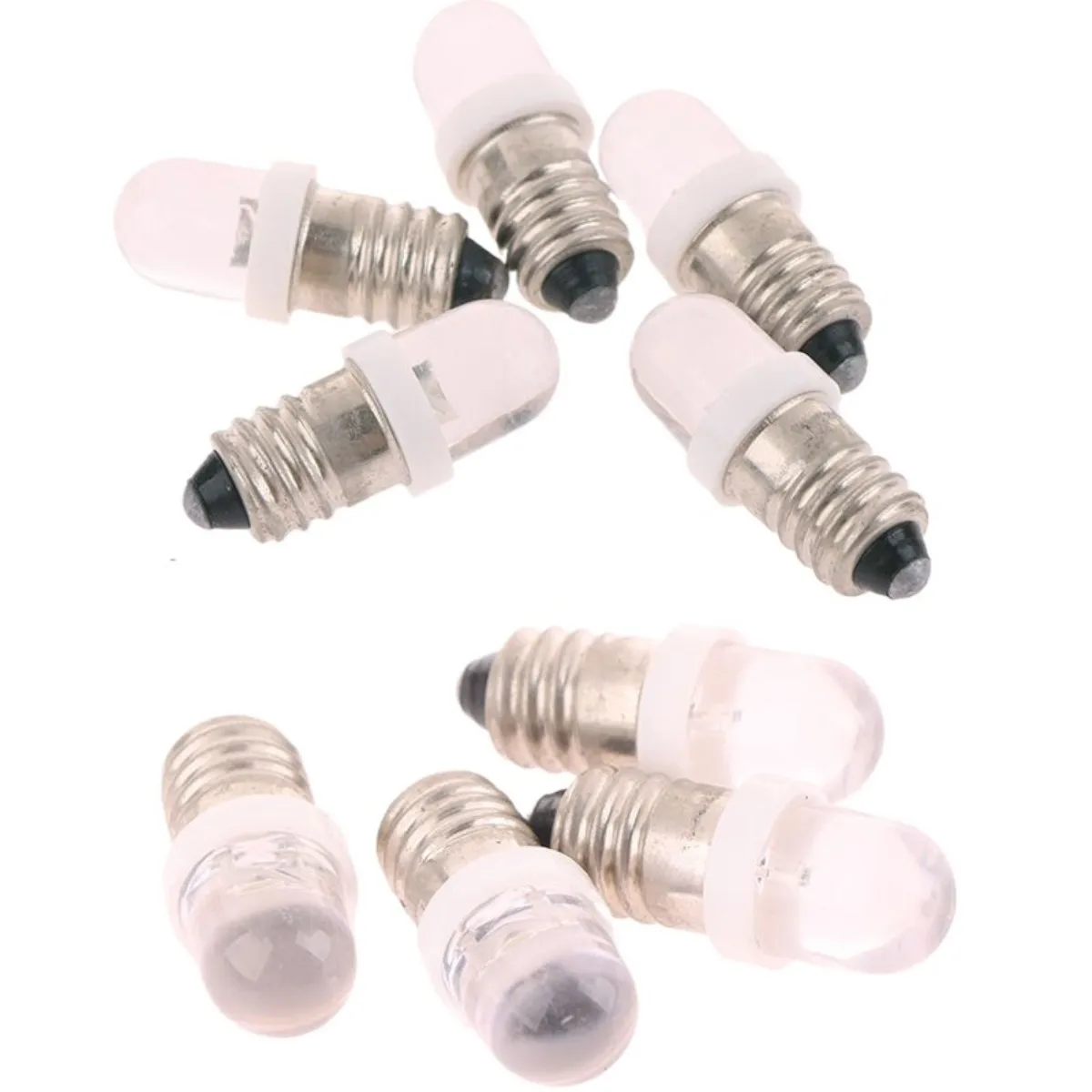 E10 LED lâmpada indicadora, antiquado, lanterna, tocha, Mini luz, DIY luz de trabalho, 3V, 6V, 12V, 24V, instrumento, novo, 5pcs