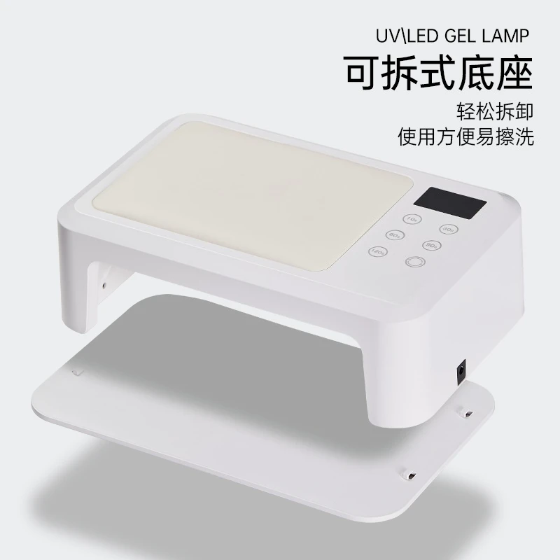 

High-power quick-drying hand pillow, wearing an integrated nail art LED light, baking nail polish