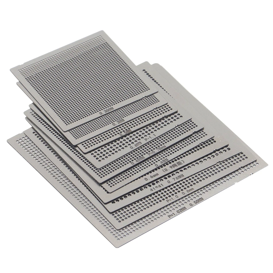 BGA general template 10Pcs /16pcs/27pcs  Universal Direct Heated Stencils For SMT SMD Chip Rpair and easy support