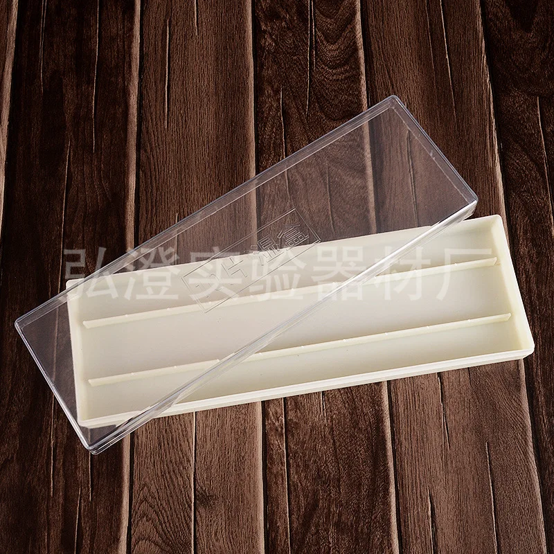 

Microscope Cotton Swab Holders Storage Organizer Lab Staining Transparent Microscopic