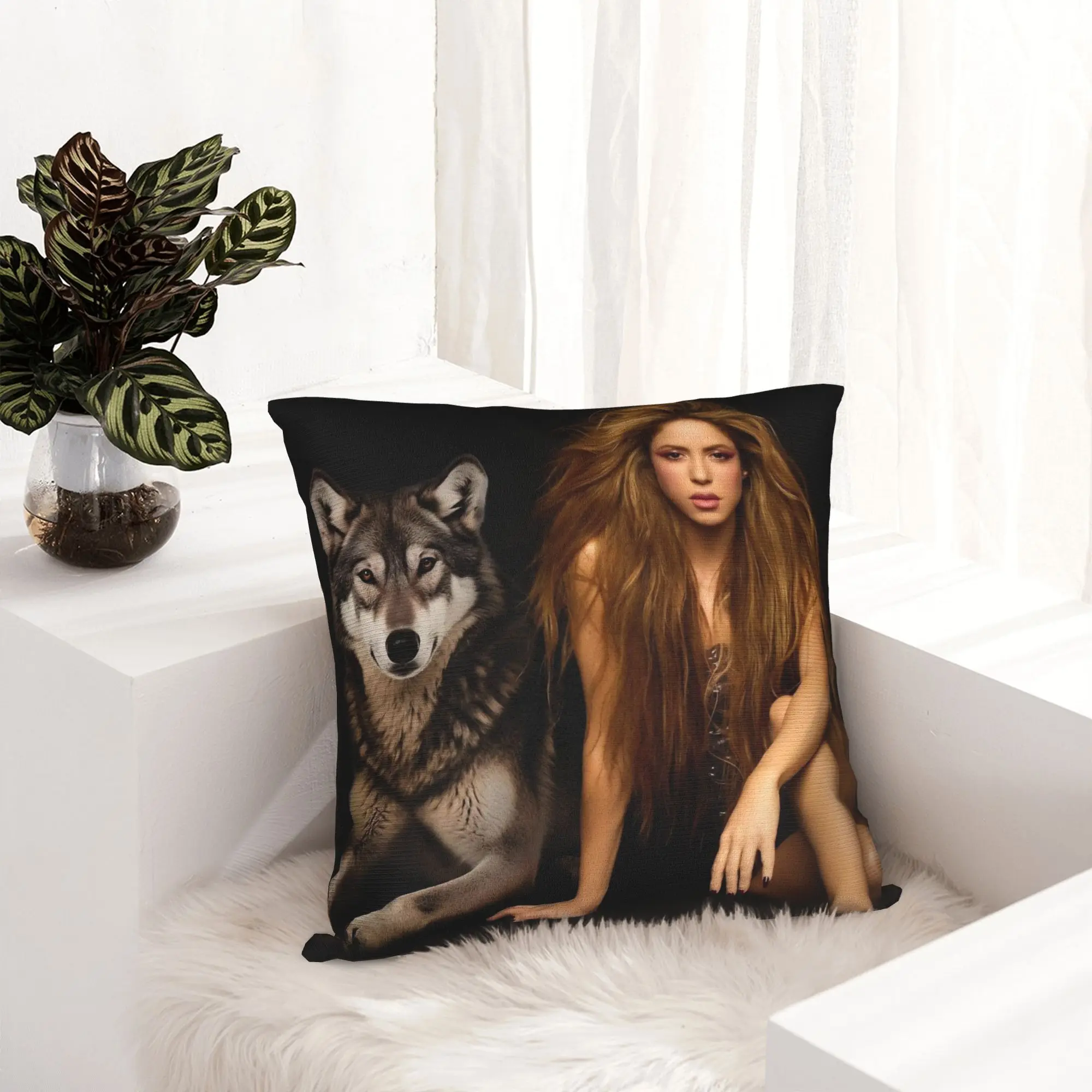 Hip Hop Singer Rapper Shakira Pillowcase Printed Polyester Cushion Cover Decor  Pillow Case Cover Home Dropshipping 40*40cm
