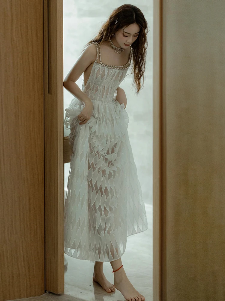 

Ele Long Evening Gown Wedding Dr for Bride Cus Made Heavy Work Engagement Par Banquet Slim Fit Formal Dr