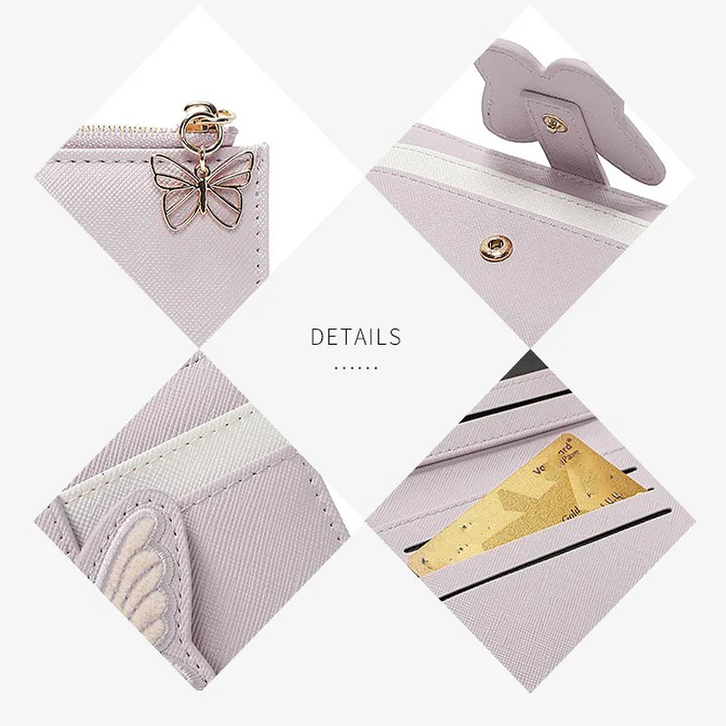 Luxury Women's Wallet Exquisite Butterfly Card Bag Female PU Leather Card Holder Purse Wallet for Woman
