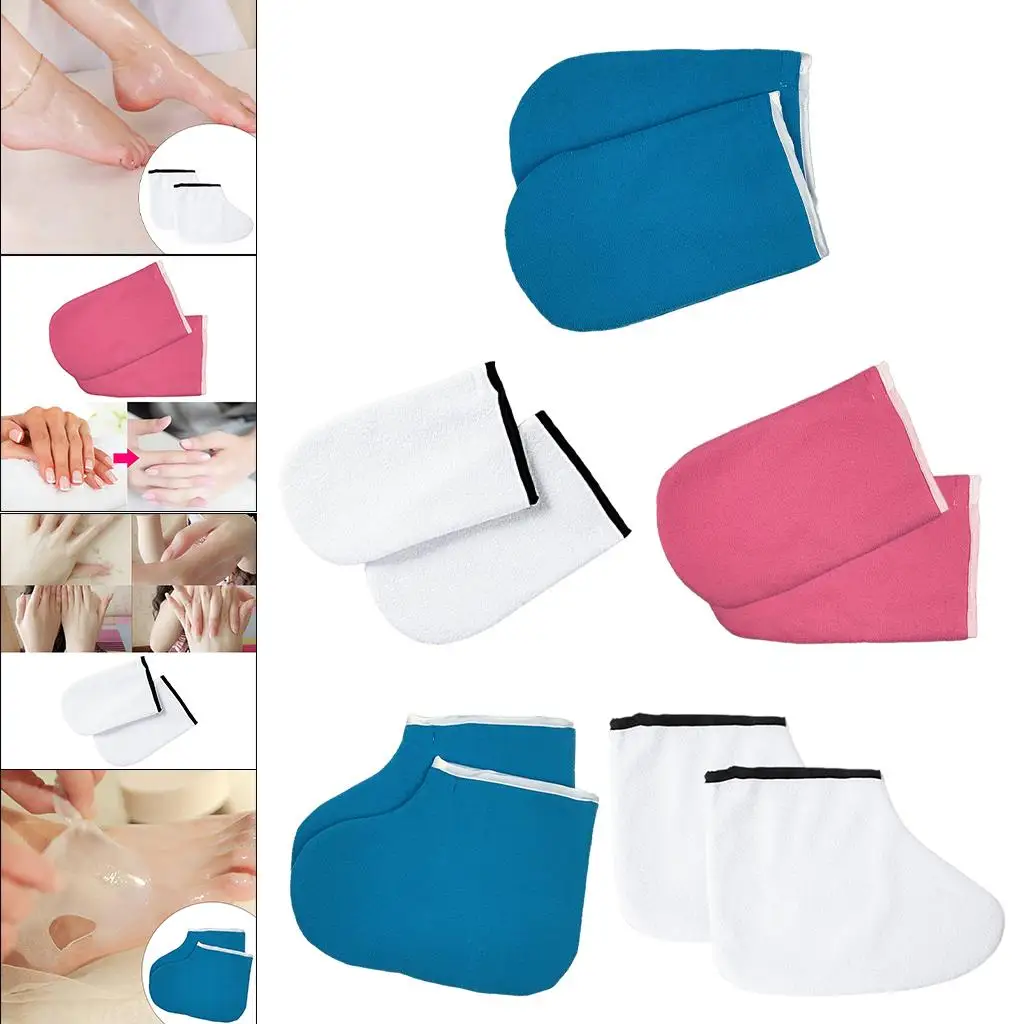 

Paraffin Wax SPA Hand Foot Mitts Gloves Booties SPA Treatment Terry Cloth