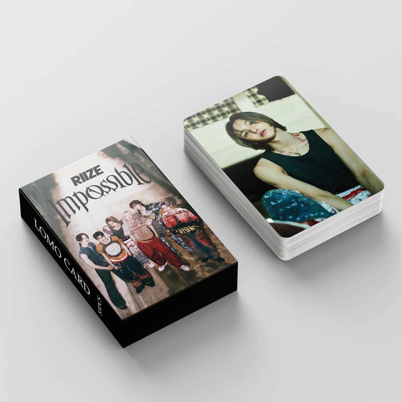 55pcs/set Kpop Idol Lomo Cards RIIZE Photocards Impossible Postcard for Fans Collection