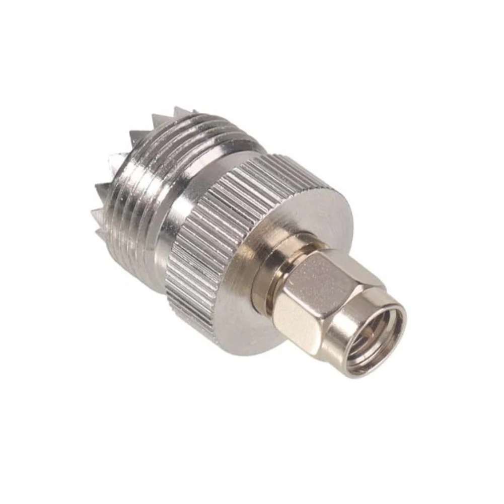 RF For Coaxial Adapter UHF-K Female to SMA-J Female for LoRa Antenna Integration in Telecom Radio and Broadcast Setups