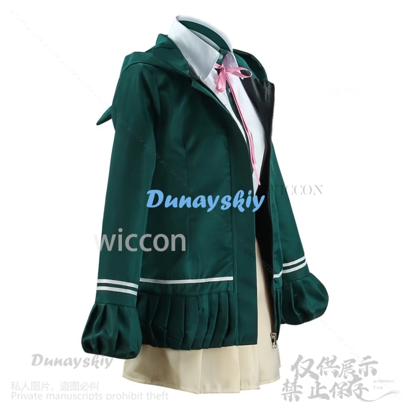 Anime jogo danganronppaa cosplay nanami chiaki traje jk uniforme escolar vestido jaqueta para mulher meninas halloween personalizado