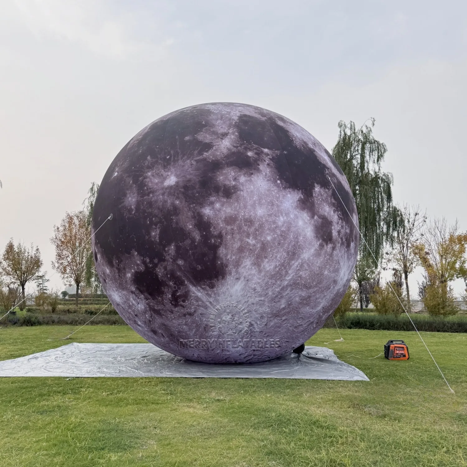 Giant Inflatable Moon Ball Advertisement LED Moon Balloon Model Giant LED Inflatable Planet Party Decoration