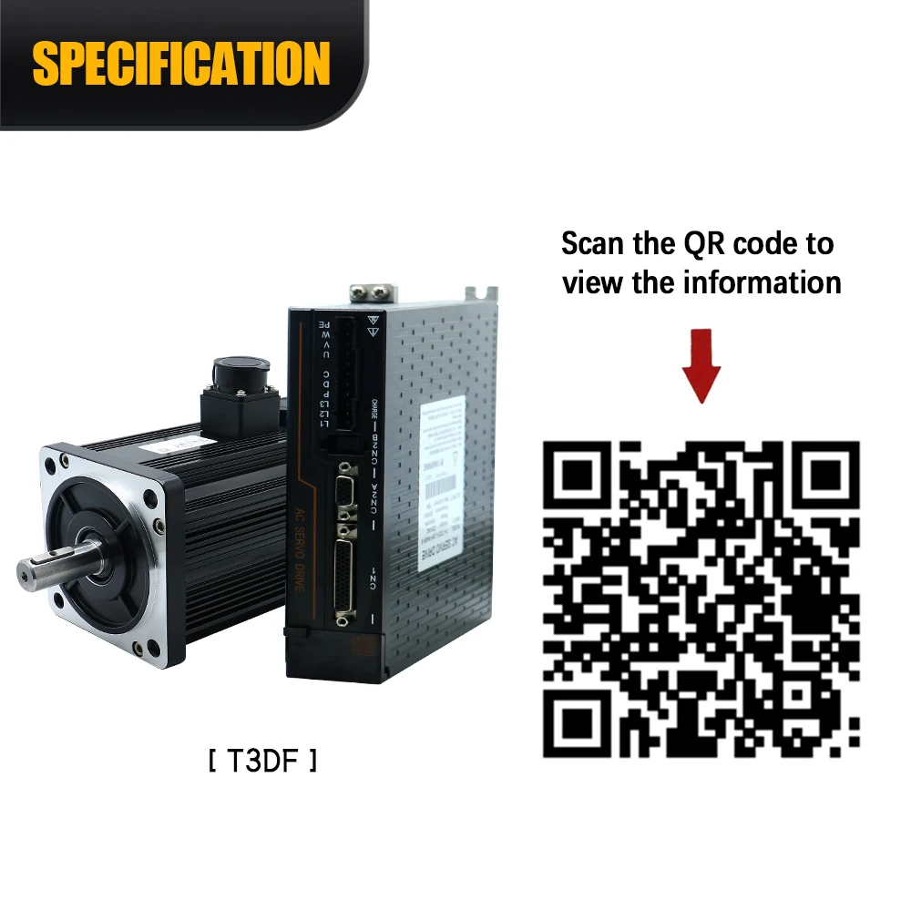 مجموعة محرك سيرفو تيار متردد مع محرك محرك لنقش ومخرطة ، CNC ، 7.7 نانومتر ، 2.0kW ، V ، 47 m ، RS485