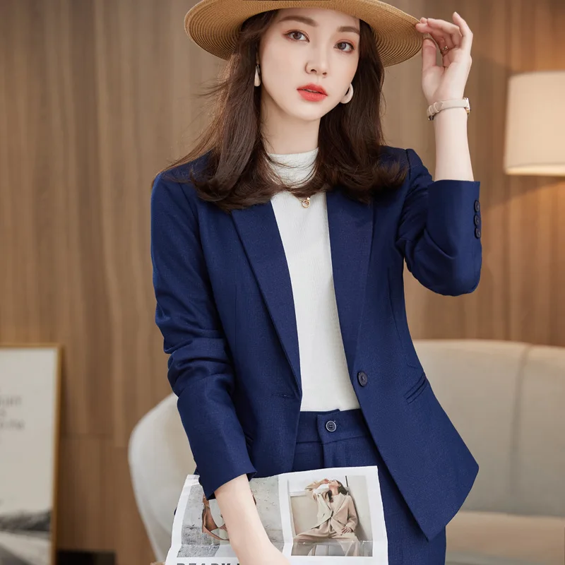 

High-End Suit Women's Spring and Autumn Interview Formal Wear Work Clothes High-Grade Suit Jacket Temperament Manager Business W