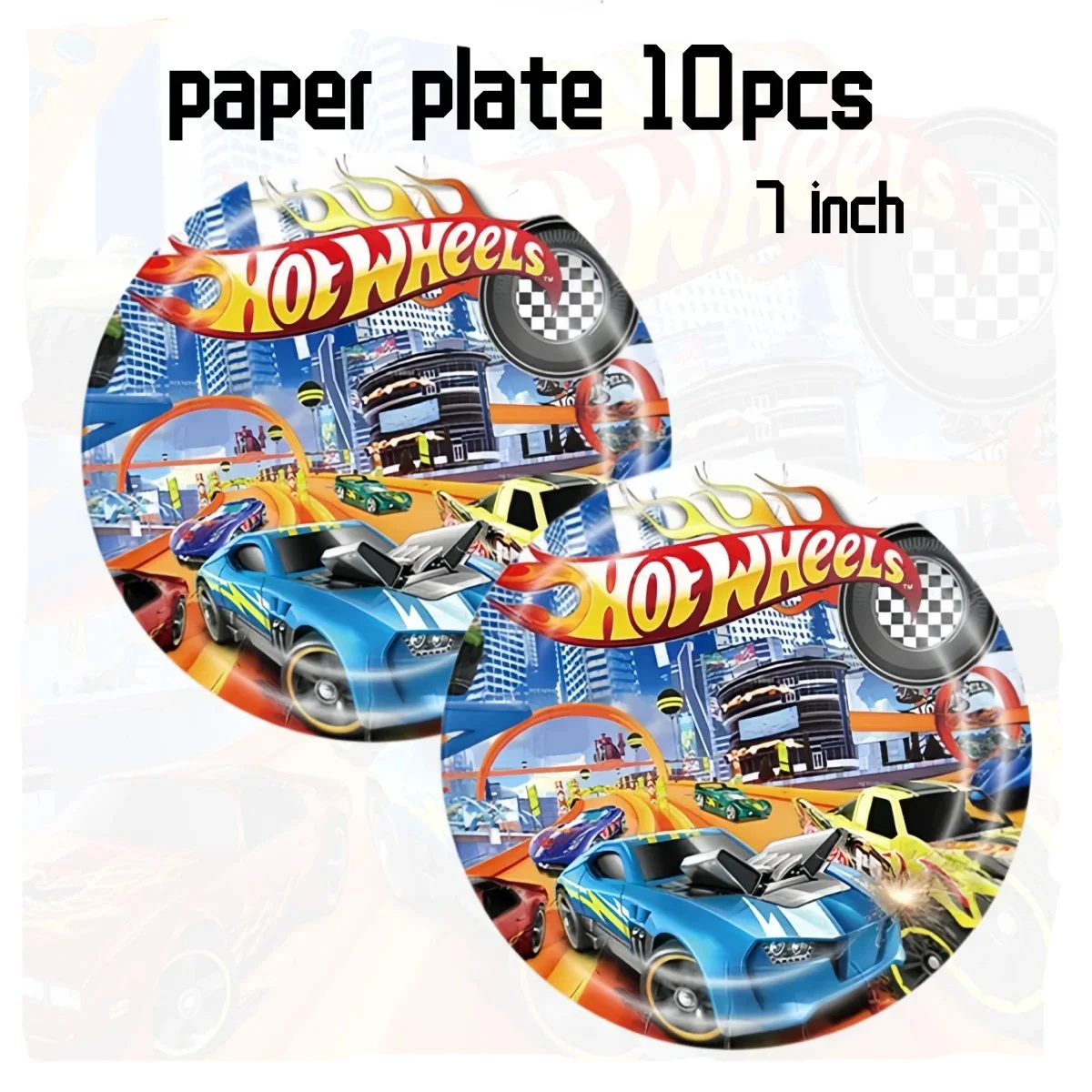 Hot Wheels Birthday Decor Racing Car Disposable Tableware Tablecloth Cup Plate 3D Balloon Baby Shower Boys Kids Party Supplies