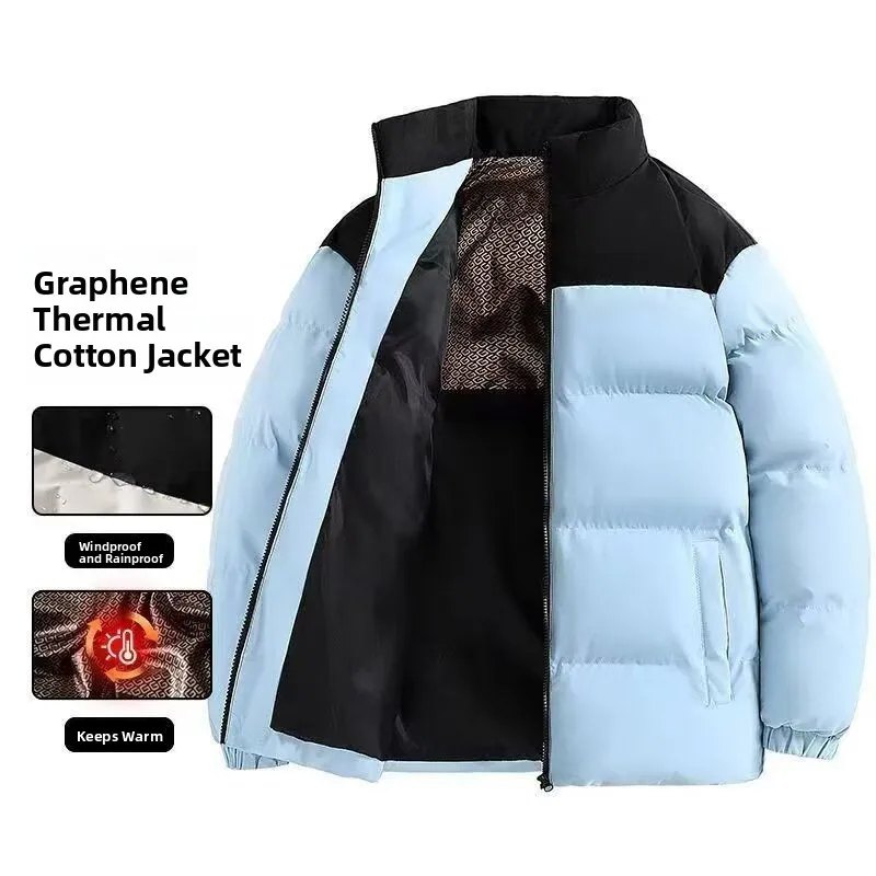 

Новая мужская утепленная хлопковая куртка 2025 года: повседневная, спортивная, модная, брендовая верхняя одежда из водонепроницаемого полиэфирного волокна