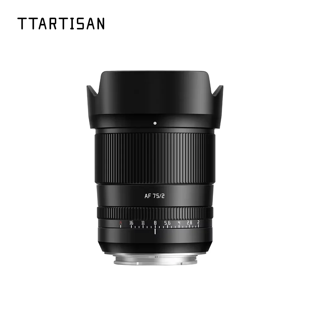 TTArtisan Auto Focus 75mm F2 full frame mirrorless camera lens E Z mount for Sony A7M4 a6000 zve10 a6700 FX30 Nikon zfc Z9 Z50