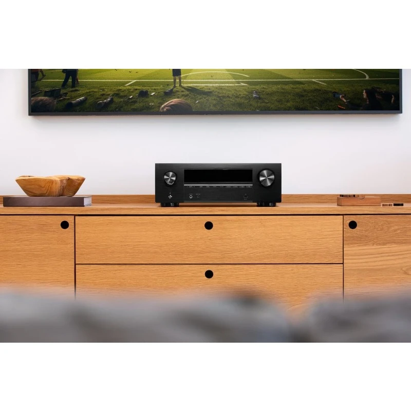 7.2 Channel AV Receiver - 80W/Channel, Wireless Streaming via Built-in HEOS, WiFi, & Bluetooth, Supports Dolby Vision