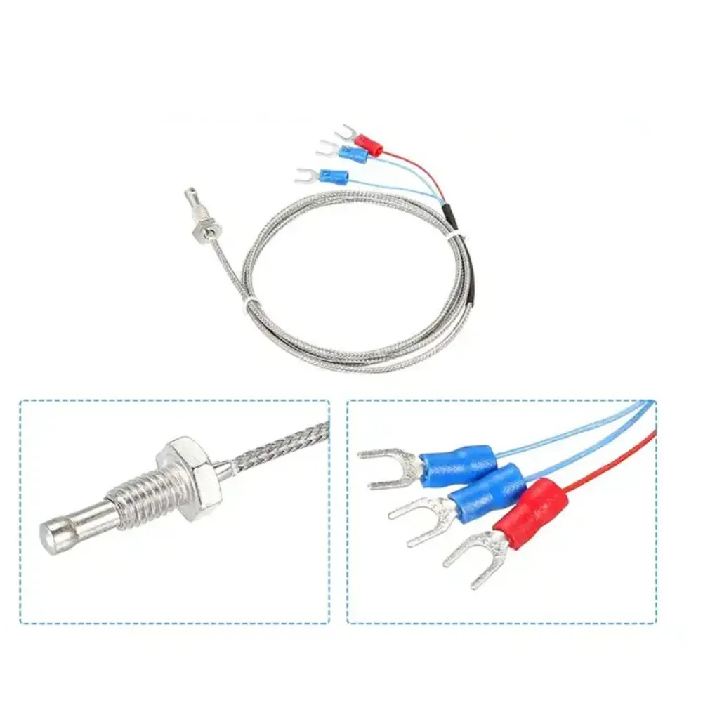 M8 Threaded Resistance Temperature Detector ( For RTD) Temperature Sensor Wire Temperature Line Probe Temperature Line