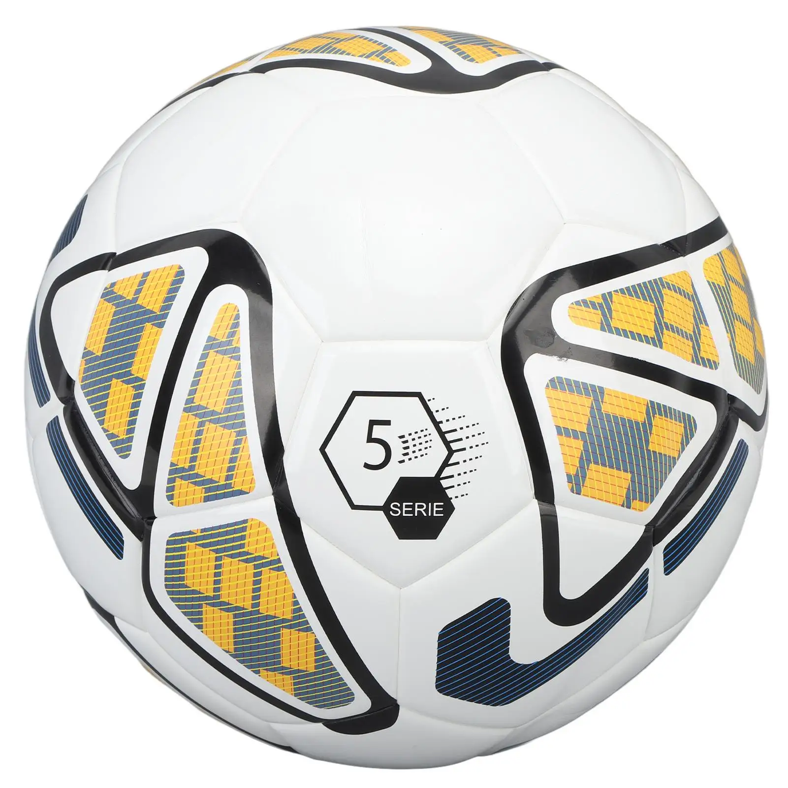 

Soccer Ball Size 5 Sturdy Durable Leak Proof Training Match Ball with Seamless Heat Bonding Technology