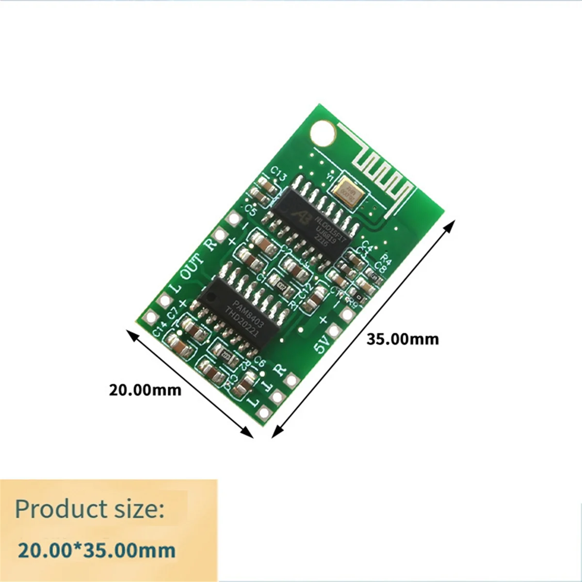 Bluetoothオーディオアンプモジュール5.0, ca-8469 5v, pam8403 ca-6928