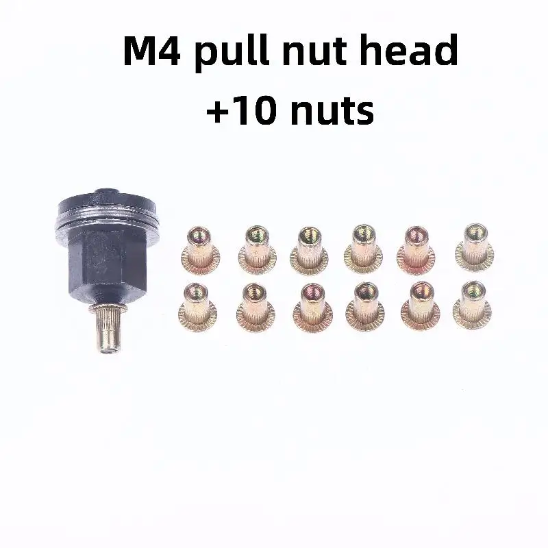 11Pcs Manual Riveter Nut Tool Accessory For Nuts M3 M4 M5 M6 M8 M10 M12 Simple Installation Hand Rivet Nut