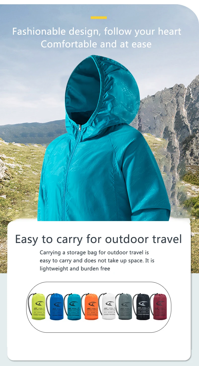 JNLN Men Women Waterproof Hiking Jacket Quick Dry Sun Protection Windbreaker Unisex Camping Climbing Outdoor Sports Rain Coat 14 S1b70e5836afd43968ff0099d1ea5f65an