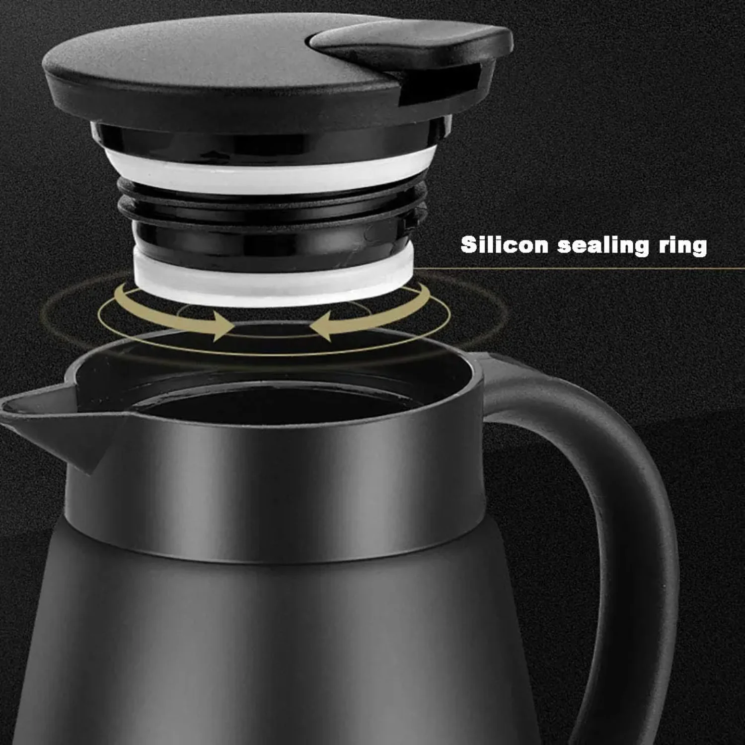 Stainless Steel Thermal Carafe/Double Walled Vacuum Insulated Coffee Pot Hot & Cold Retention Coffee Carafe Tea Pot  Tea