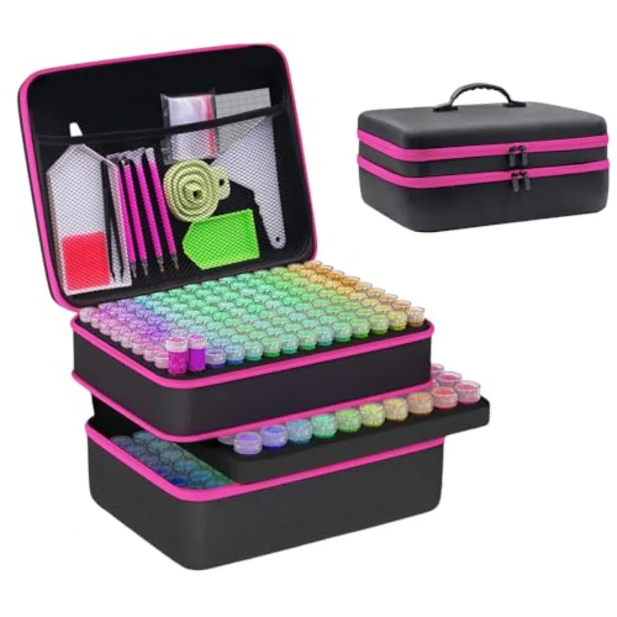 

GZWENHAN 246 Slots Diamond Painting Storage Container Diamond Painting Accessory kit Diamond Art Accessories and Jewelry Crafts