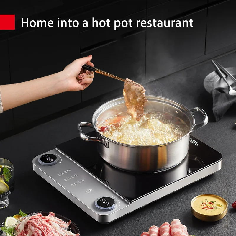Innovative Portable  Stove Ultra-Thin Stainless Steel Induction Cooker with Continuous Adjustable Heating