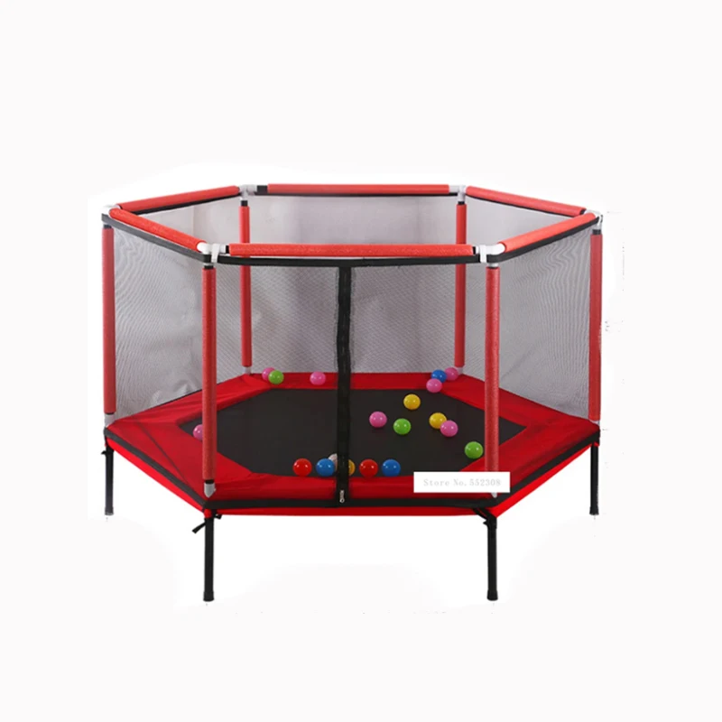 

2566 Household Jumping Bounce Bed Protecting Net Equipped Indoor Children's Trampoline Bouncing Bed Interactive Games Fitness