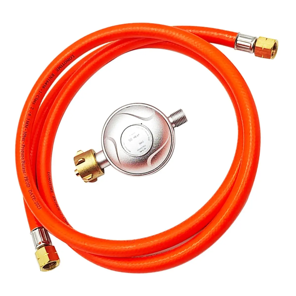 DT38 1.5M Gas Regulator Hose Gas Propane Adapter Hose Connectable to Cooktops Flamethrower for Fireplace Party Picnic