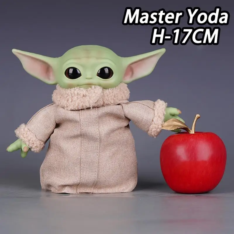 Star Wars 17CM Cloth Grogu Master Yoda Model Toy The Mandalorian Figure Collectible Action Figure Boys Holiday Gift